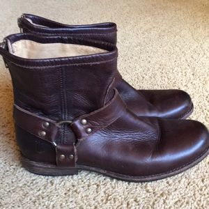 Frye Harness Ankle Boots- Phillip